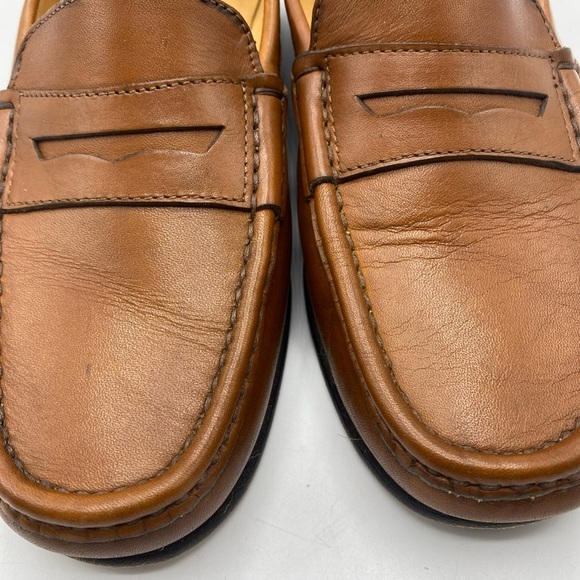 Coach Made In Italy Leather Loafers Classic Preppy Old Money Y2K Brown 6.5 J310 - Picture 6 of 11